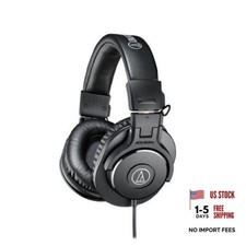 Audio-Technica ATH-M30x Professional Studio Monitor Headphones, Black ATH-M30X