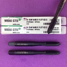 2pc WIDIA 1/4”-28 UNF   H6   3 flute SPT Plug Tap HSSE OX   WP49EG🎯Machinist