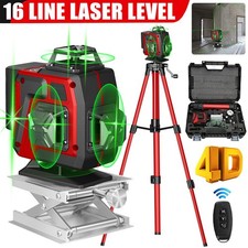 Laser Level Professional Construction Tripod Self Leveling 16 Lines 360° Rotary