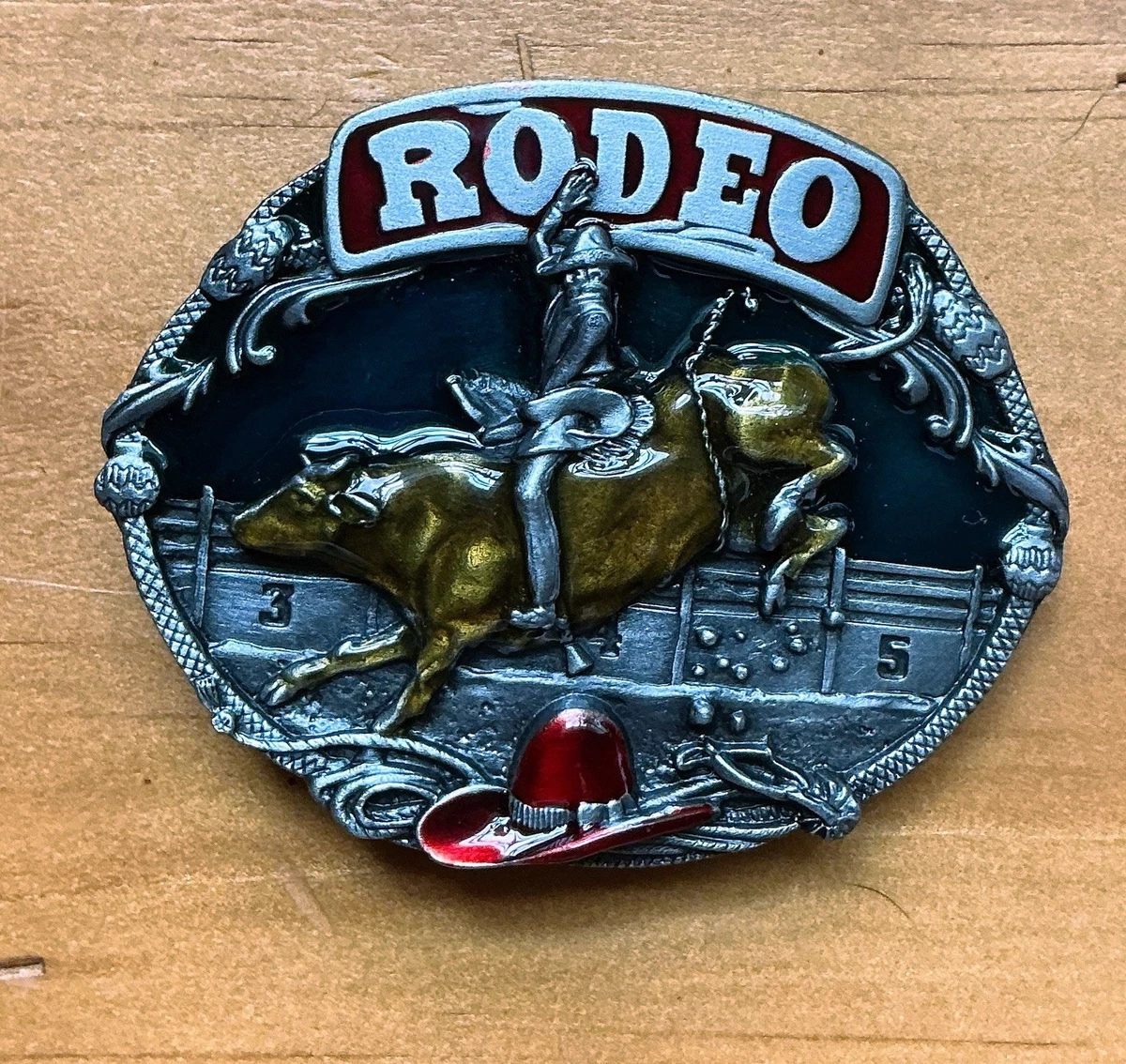 Boucle De Ceinture Cowboy Vintage Siskiyou – 1992 – Puyallup – Thème Western Et Rodeo