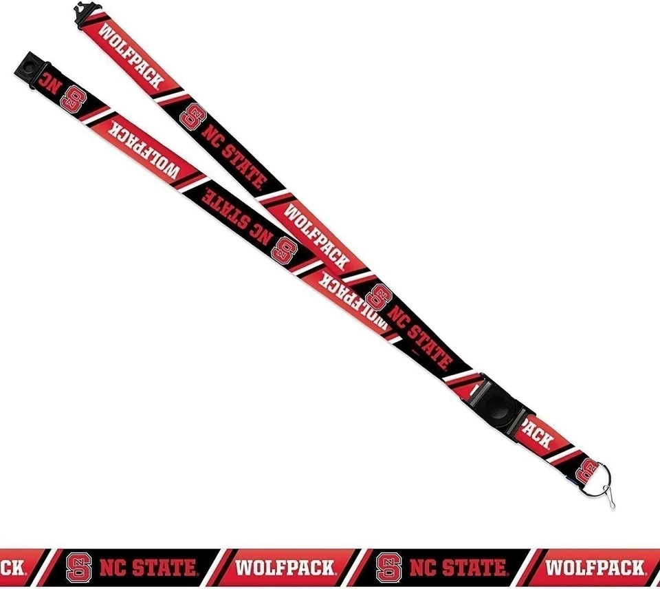 North Carolina State University Wolfpack Lanyard Keychain Double Sided 18... - Image 2 of 4