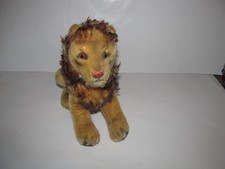 Vintage Steiff   Lion Sitting Mohair Plush Toy Lion 8.5"  A2 