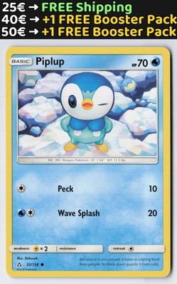 Piplup (32) - SM05 #32/156 SM - Ultra Prism Shibuzoh. LP