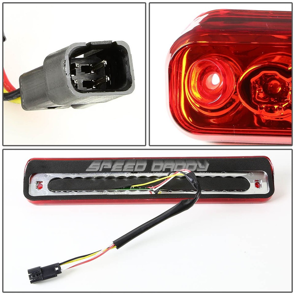 1994-1999 GMC Sierra Chevy Silverado Pickup Red LED 3rd Brake Light Cargo Lamp E - Foto 4