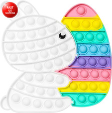 Easter Bunny Pop It Fidget Toy Bubble Sensory for Anxiety  Stress Relief Specia