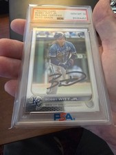 2022 Topps Chrome Update USC-35 Bobby Witt Jr Rookie On Card Auto PSA 10