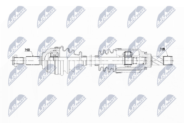 NTY Antriebswelle NPW-RE-063 FüR Captur Renault 1 Tce-image
