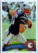 Ryan Mallett-2011 Topps Chrome Refractor RC #122 New England Patriots