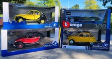 LOT (X4) SOLIDO 1 18 (X3) CITROËN 2CV6 & BURAGO (X1) 1 18 JAGUAR E-TYPE CABRIO