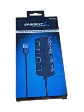 Sabrent 4-Port USB 2.0 Hub with Individual LE...