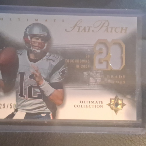 Topps 2-Card Lot Tom Brady Ultimate Stat Patch /50 + Drake Maye Rookie Auto