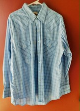 Vintage Ely Cattleman Western Style Pearl Snap Button Shirt Men's Size XL