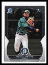 2023 Bowman Chrome Prospects #BCP-63 Michael Arroyo Seattle Mariners RC 1st 2
