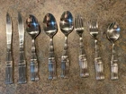 COCA COLA  BOTTLE FLATWARE, Gibson Stainless Steel China 8 Piece VTG