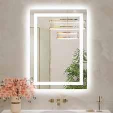 20x28 LED Bathroom Mirror with Lights, Brighter Backlit Front Lit, Tempered...