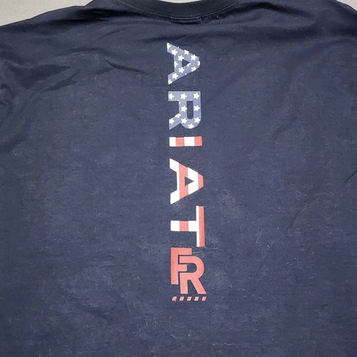 Ariat FR New Crew LS USA Logo Pocket T-Shirt Men XL-TALL Fire Resistant NWT $110