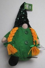 New 14" St Patrick's Day Gnome Weighted Base Standing Decor