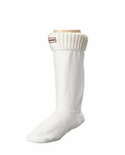 Hunter Original Tall Fleece Welly Boot Liners White Size Large