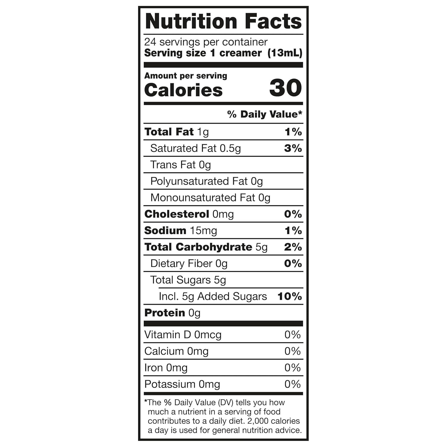 Shelf Stable Sweet & Creamy Coffee Creamer Singles, 24 Convenient Packs