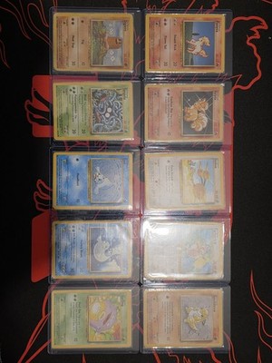 Pokemon Karten WOTC Base Set Konvolut x10 - Vulpix Ponyta Farfetch d Vintage 1999