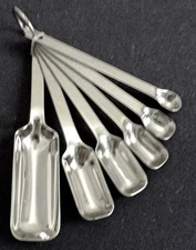 Stainless Steel Measuring Spoons - 6 Pieces