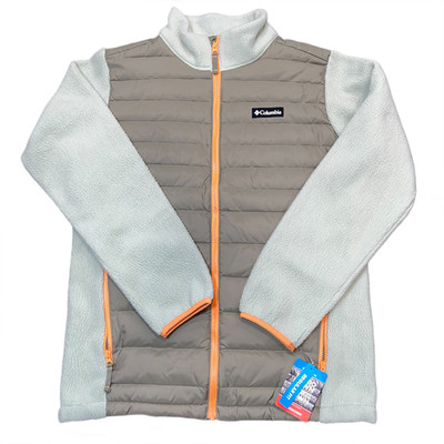 Columbia Juniper Peak TurboDown Hybrid Puffer Jacket Men's Medium Stone NWT