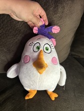 NWT Angry Birds Movie Matilda Plush 10  White purple Stuffed Animal toy Factory