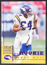 1998 Leaf Rookies & Stars Randy Moss #199 RC Minnesota Vikings AT