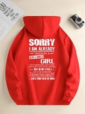Men's new fashion hoodie, casual daily drawstring hooded sweatshirt,...