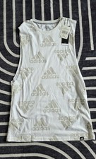 Adidas Womens The Go To Performance Tee Size Small S Tank Gym New NWT