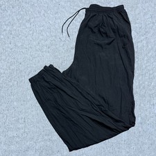 Vintage Nike Joggers Track Pants Black Nylon Windbreaker 90s 1990s Men  s XL