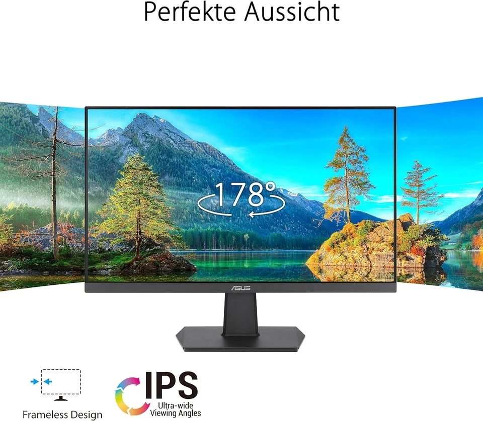 ASUS Eye Care VA27EHF - 27 Zoll Full HD Monitor - Rahmenlos, 16:9 IPS Panel HDMI - Bild 2 von 4