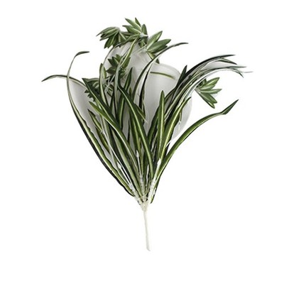 2 Pcs Artificial Vine Silk Leaves Hydrangea Chlorophytum Home Party Decor