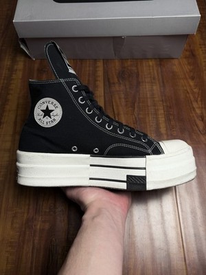 Rick Owens DRKSHDW DBL x Converse Black DRKSTAR Mens Sneakers