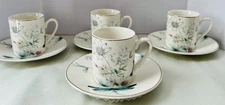 Grace's Teaware Dragonfly Espresso Cup and Saucer 4 Sets