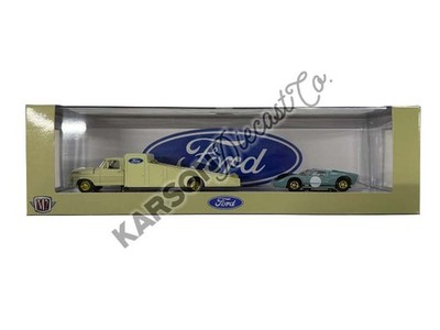 CHASE 1969 Ford F-350 Ramp Truck & 1966 Ford GT40 MK2 1:64 Model - M2 36000-89