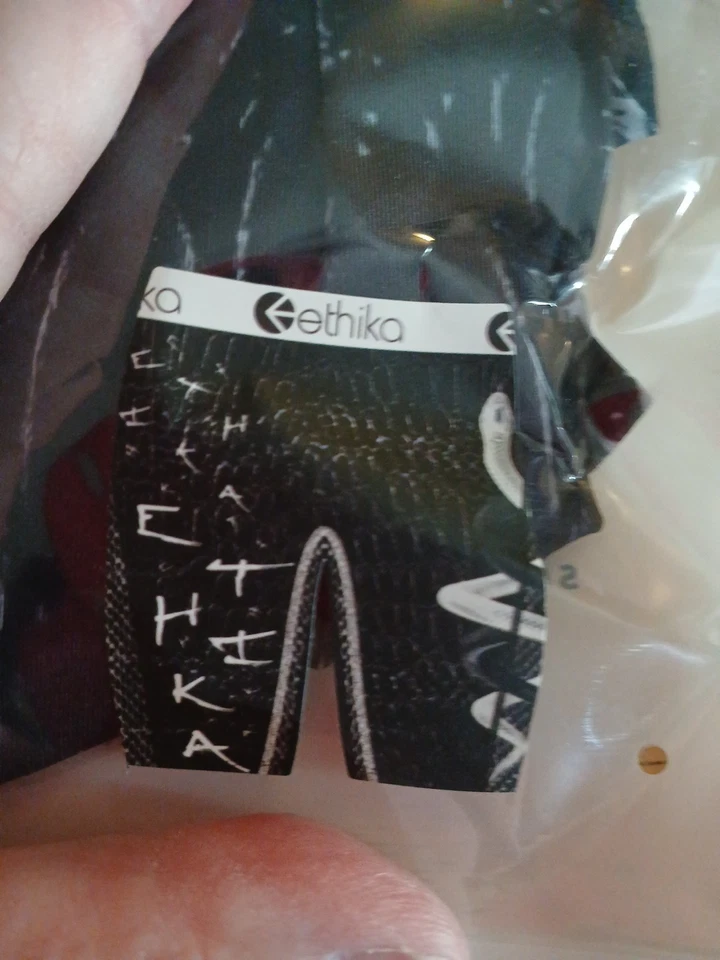 Calzoncillo boxer Ethika para hombre grapas/la grapa ropa interior XXXL/Negro blanco NUEVO Foto 3 de 4