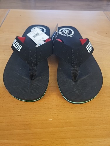 VOLCOM Men's Victor Black Flip-Flop Sandals (Size 9 *NWT* - Picture 7 of 11