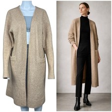 Acne Studios Raya Mohair Long Cardigan Size L Camel Wool Blend Duster Capsule