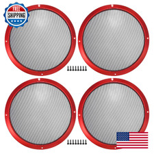 ACROPIX 10in Car Speaker Grills Mesh Round Audio Subwoofer Guard Protect