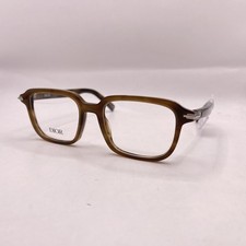 Dior Mens DiorBlacksuitO S26I Square Full Rim Eyeglasses Brown Multi