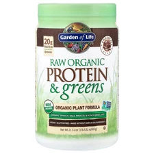Raw Organic Protein & Greens, Chocolate Cacao, 1 lb 5.51 oz (610 g)