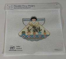Painted Pony Needlepoint Canvas Angel with Charms 996LC Cactus Flower Angel
