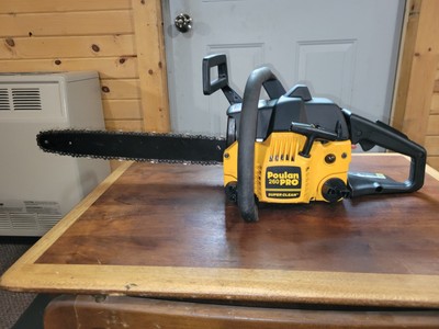 Poulan 260 Pro Chainsaw With 18'' Bar And Chain Runs Used Chainsaw