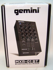 Gemini Audio Equipment MXR-01BT 2-Channel Professional Mixer Bluetooth Input DJ