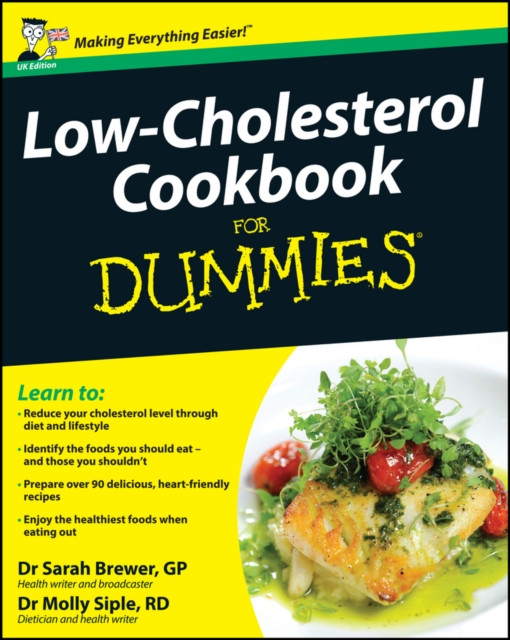 Low-Cholesterol Cookbook For Dummies by Dr. Sarah Brewer (Paperback Book)