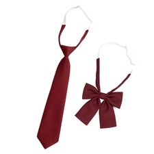 Cotton Bow Tie Women Small Neckties Red School Bow Ties Uniform Students