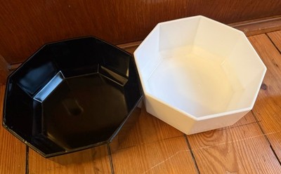 Schüssel Arcoroc Luminarc Octime France Schwarz Weiß 2-teilig RAR