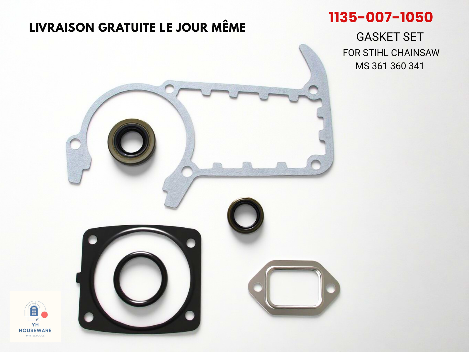 11350071050 1135-007-1050 FOR STIHL CHAINSAW GASKET SET MS 361 360 341