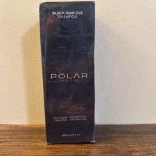 New  Sealed 200ML Polar Black Hair Dye Shampoo For Women And Men 6.7oz